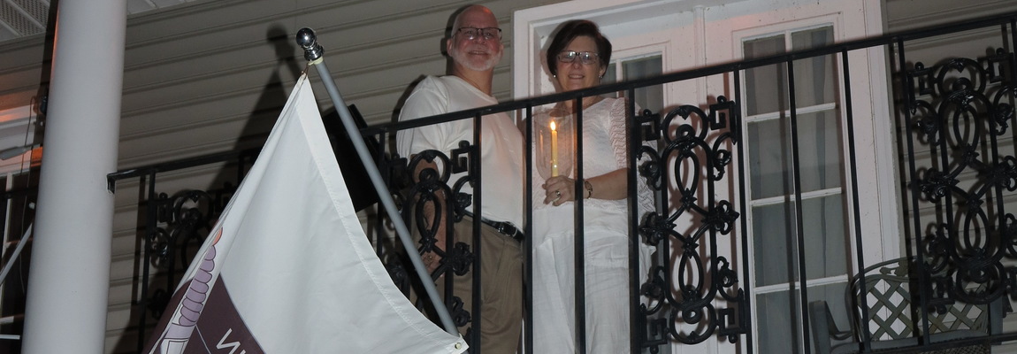 Easter joy emanates from Gretna balcony