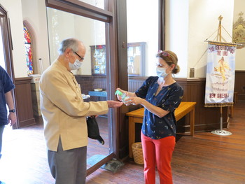 Our Lady of Good Counsel Church looks out for congregants at first Sunday Mass since lockdown