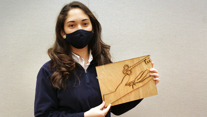 Scripture bursts to life in hands of Sacred Heart freshmen