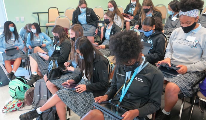 Academy of Our Lady’s CRS Club draws 45 teens