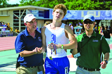 Jesuit's exhausted Vocke one of five track champions
