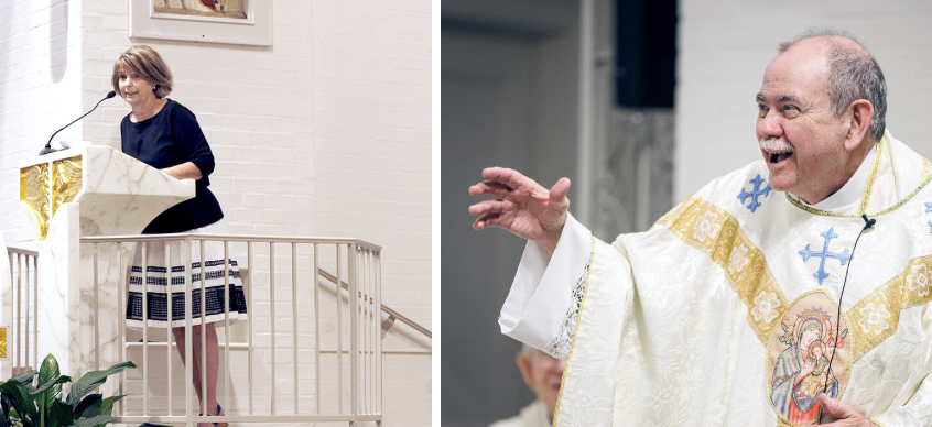 The priest and the woman who always walked the walk