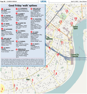 Make your own route for the Good Friday '9-church walk'
