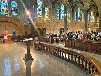Silver Wedding Anniversary couples honored at service