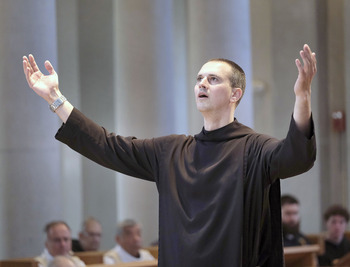 Brother Meinrad Camargo professes vows