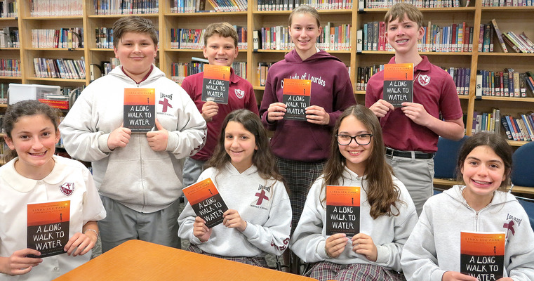 Book inspires Our Lady of Lourdes seventh graders to make a difference