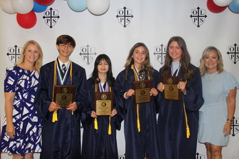 Our Lady of Prompt Succor seventh graders earn recognition at graduation
