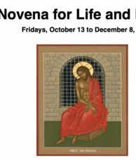 Novena for Life and Mercy being conducted locally