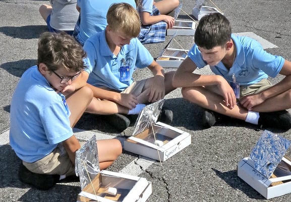 State-provided science labs provide hands-on, educational fun at St. Christopher