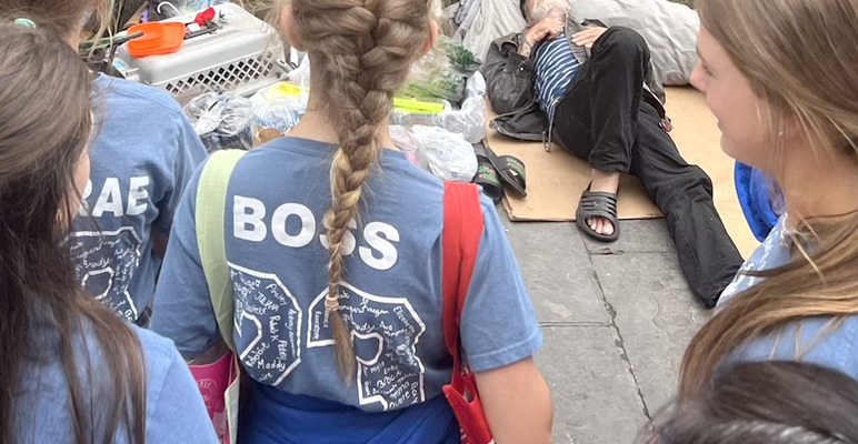 St. Charles Borromeo 7th graders go out ‘into the margins’ to live out, share their faith