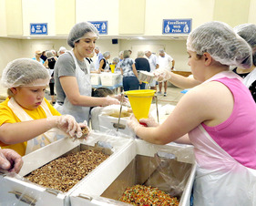 Cross Catholic Outreach feeds the hungry