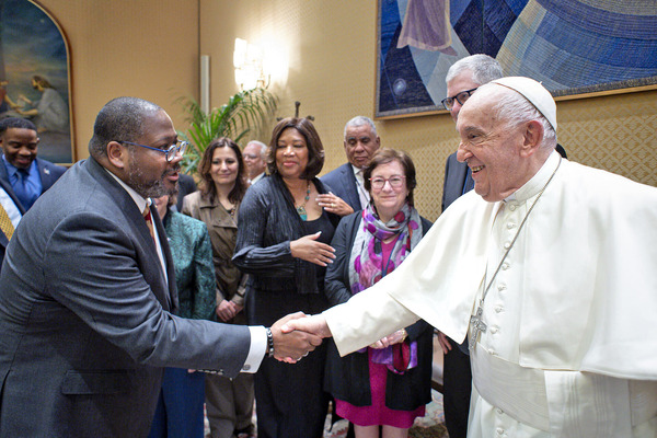 President Cole’s ‘transformative’ meeting with Pope Francis