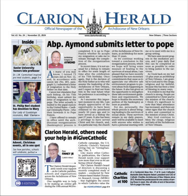Clarion Herald, others need your help in #iGiveCatholic