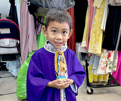 St. Philip Neri kindergartner has strong devotion to Our Lady of Guadalupe