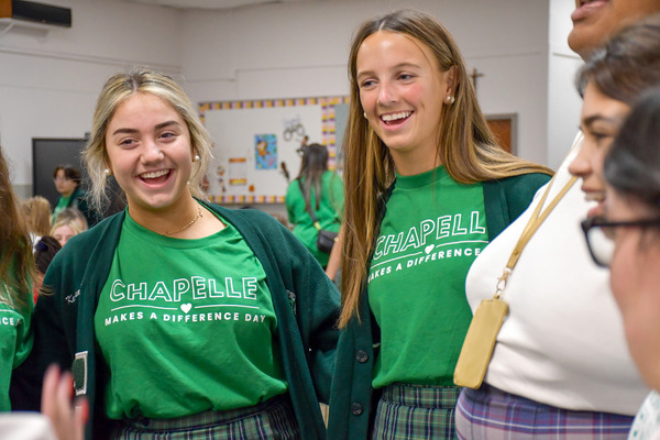 Chapelle students pitch in from multiple angles