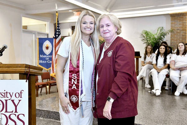Nursing grad finds generational link at Holy Cross