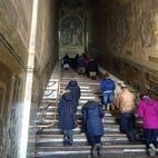 The Holy Stairs in Rome that can only be climbed on your knees