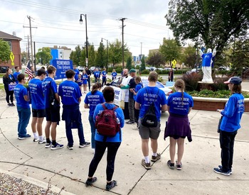 Life Runners march for the rights of the unborn