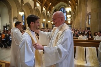 Deacon Rainwater, SJ, ordained to the diaconate