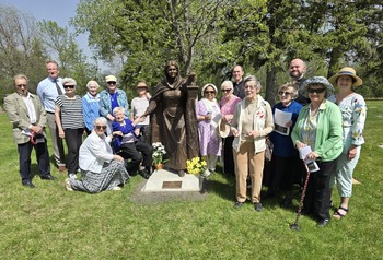 Venerable Nano Nagle statue blessed at Holy Cross Cemetery North, Fargo