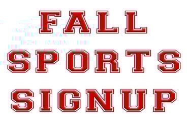 Fall Sports Signups
