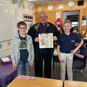 Bishop Hanefeldt visits St. Agnes in Scottsbluff for Catholic Schools Week