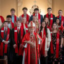 Bishop Hanefeldt Administers the Sacrament of Confirmation