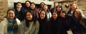 Estudiantes de la Universidad Ste. Marie em peregrinación