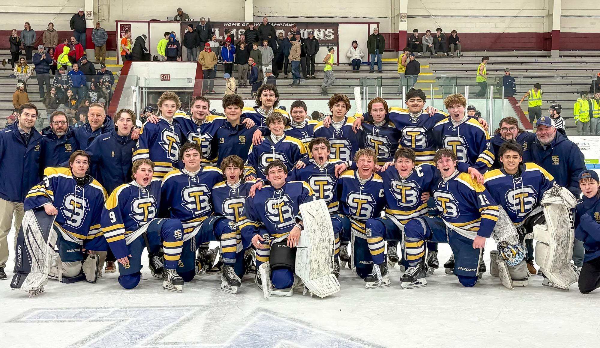 Celebrating our MIAA Championship Ice Hockey Team