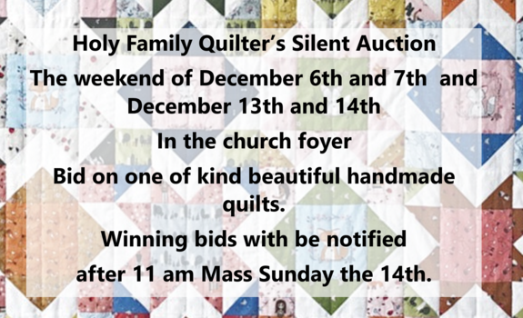 Quilter's silent Auction Questions?  Click to email the coordinators