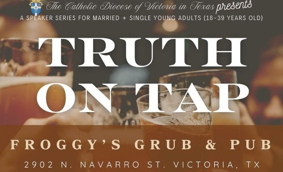 Truth on Tap 3rd Monday of the Month at 6:30 pm