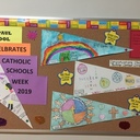 St. Paul School Banner Contest Winners Getting AWARDS !