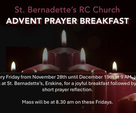 Advent Prayer Breakfast at St. Bernadette's, Erskine