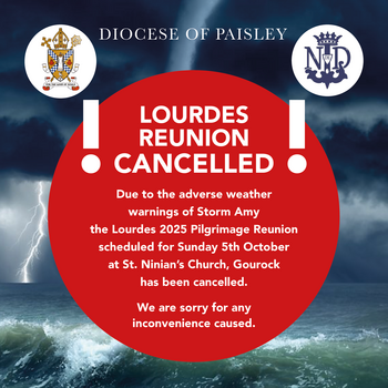 Lourdes 2025 Pilgrimage Reunion CANCELLED
