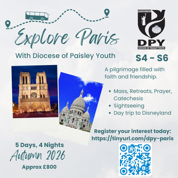 Explore Paris with Diocese of Paisley Youth