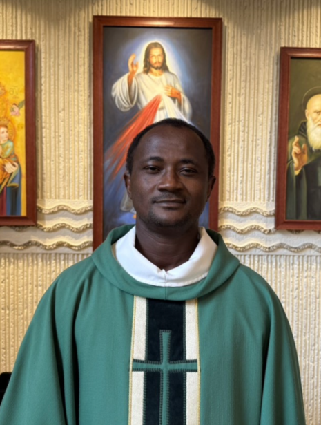 My name is Fr. Joseph Onome Oghenejabor.  I'm the first of 6 children (now 5 because I lost one of my sisters to breast cancer 7 years ago). I was ordained on the 9th of August 2003, for the Catholic Archdiocese of Ibadan, Oyo State, Nigeria, alongside 6 others.