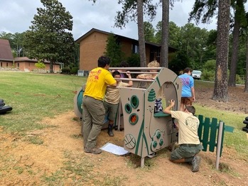 New playhouse installed on campus