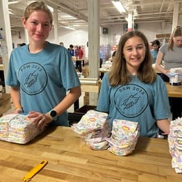 DeSales Service Works Teens Volunteer at the North Carolina Diaper Bank