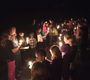 Faith Formation Students Pray for The Souls in Purgatory