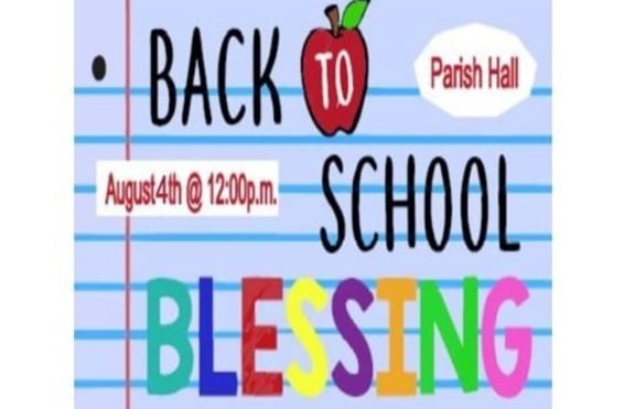 Back to School Blessing and Bingo