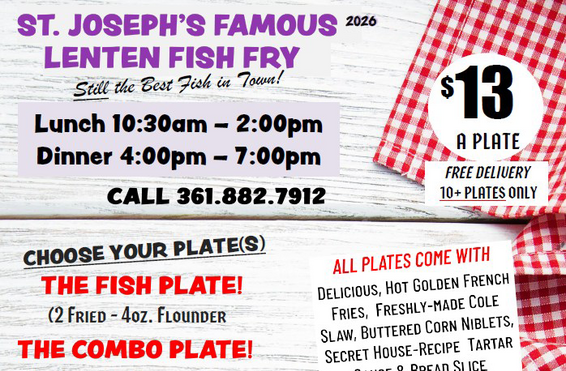 Fish Fry at St. Joseph Catholic Church in Corpus Christi