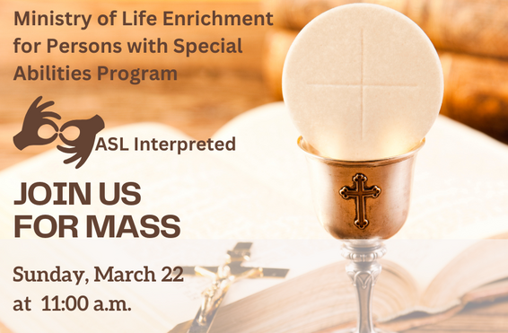 Join Us for Holy Mass