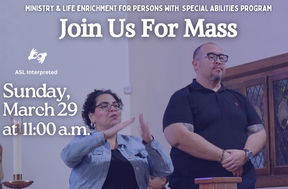 Join Us for Holy Mass