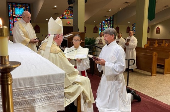 Candidates for the diaconate receive the Rite of Lector