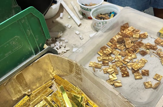 Mosaic for the Cathedral’s apse in the making