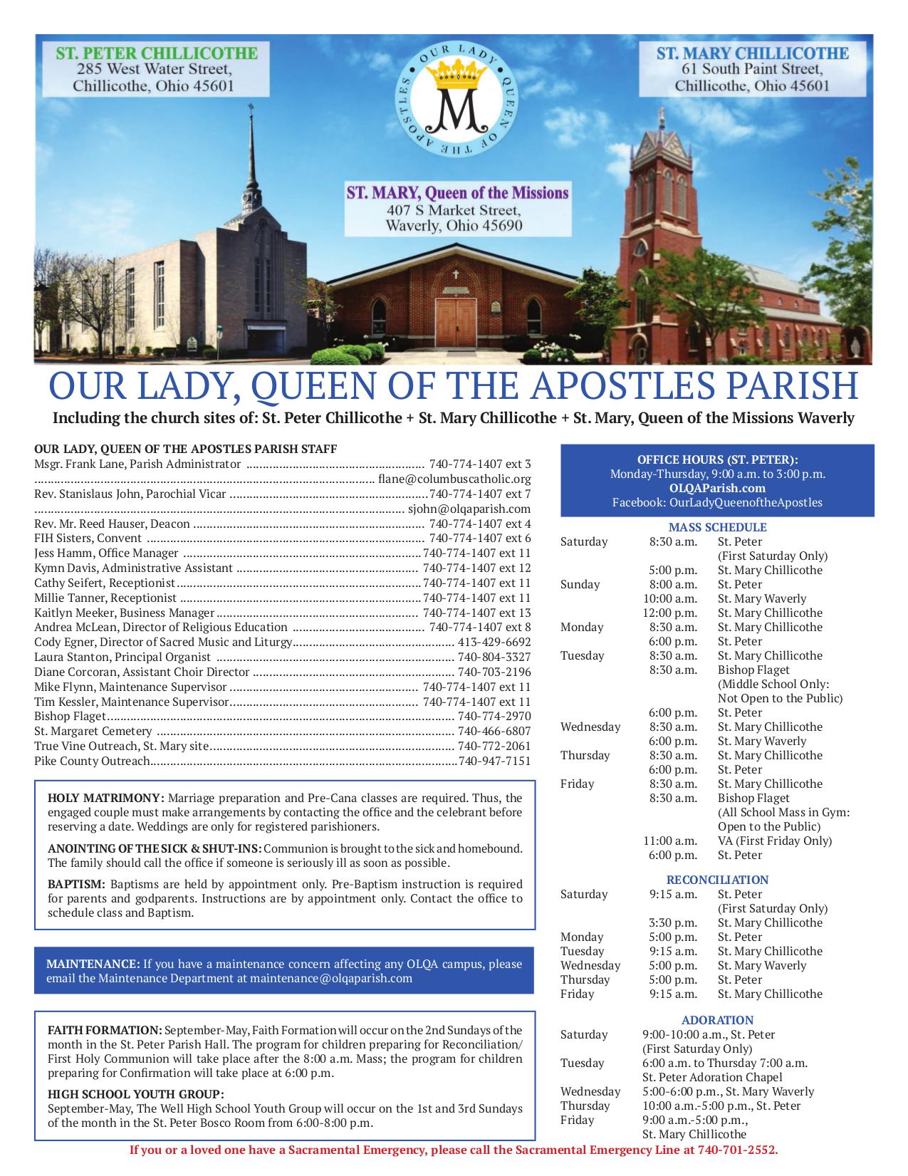 august 24, 2025 Bulletin