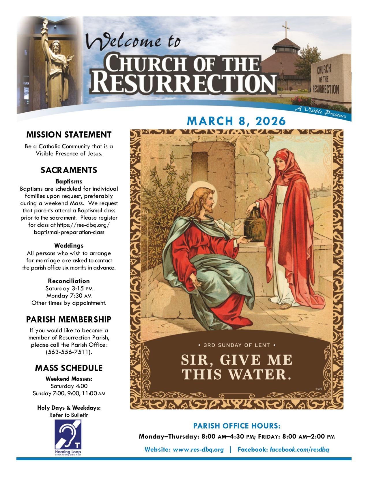 march 8, 2026 Bulletin