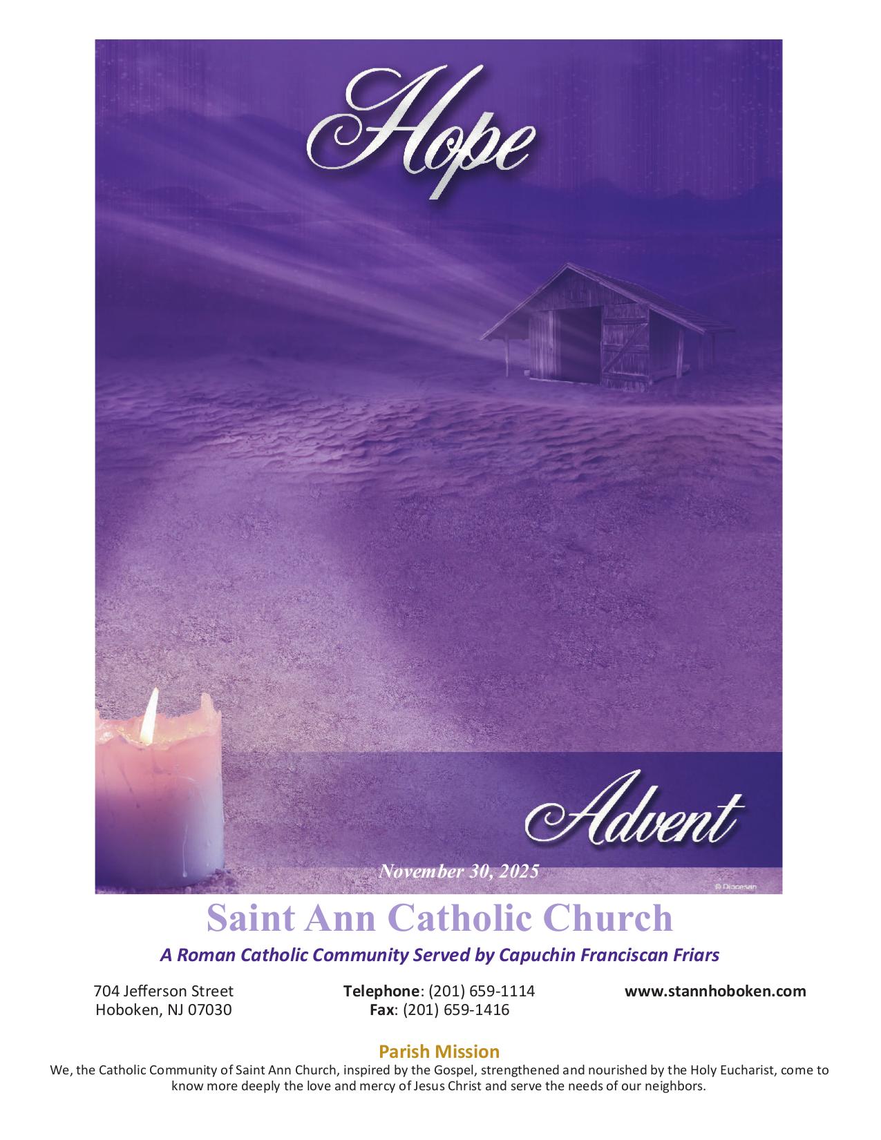 november 30, 2025 Bulletin