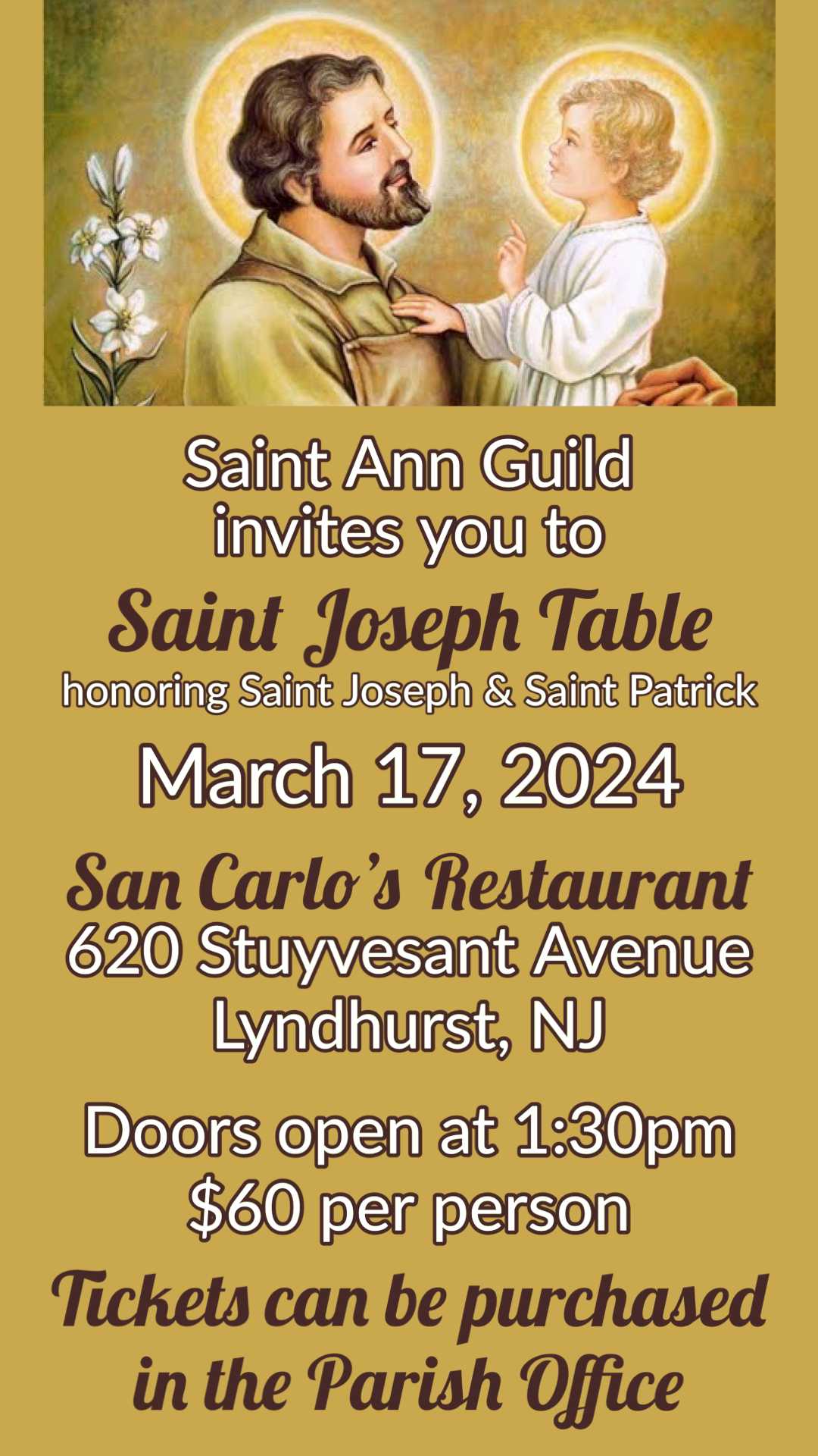 Events at Saint Ann