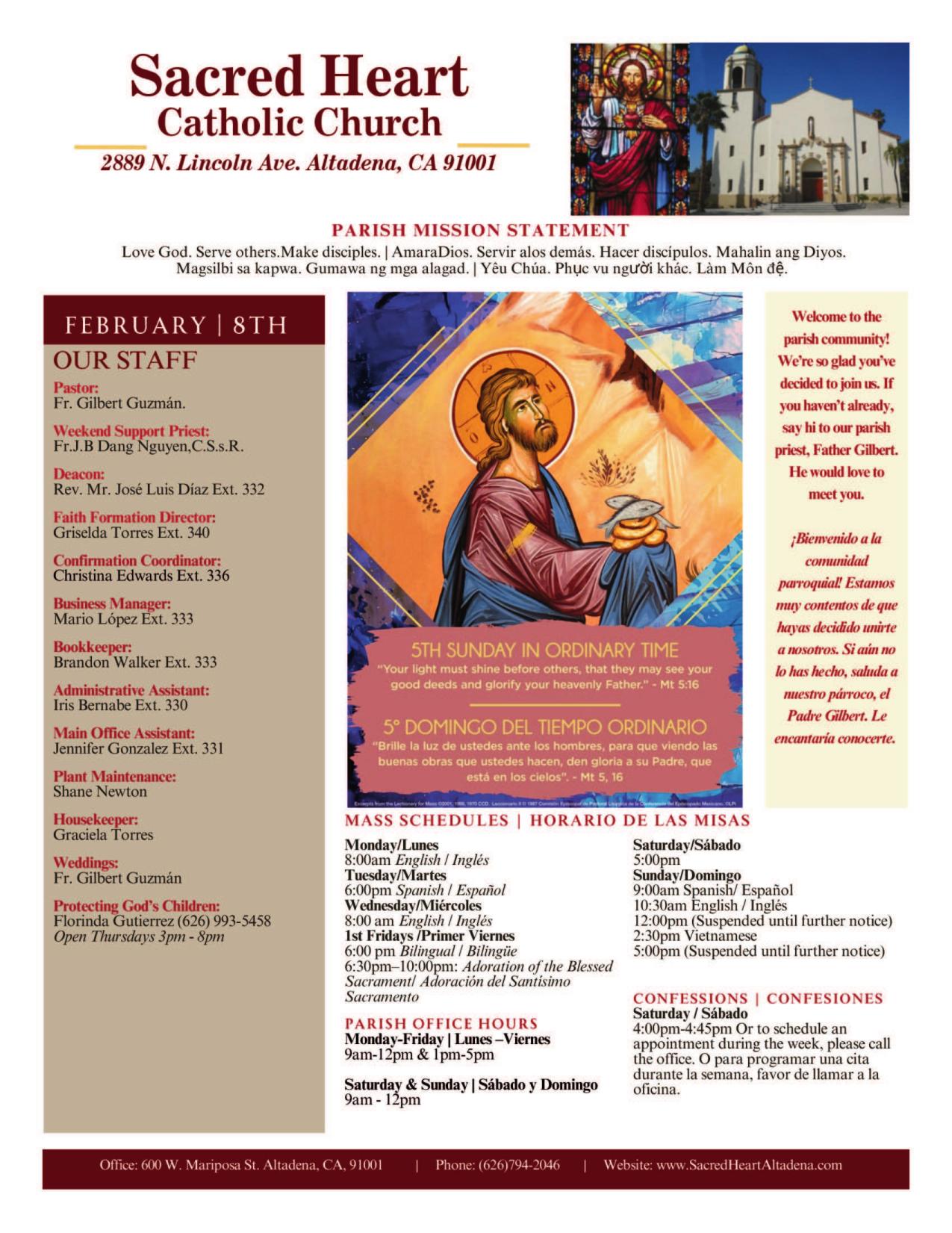 february 8, 2026 Bulletin